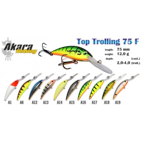 Vobleris AKARA Top Trolling 75 F