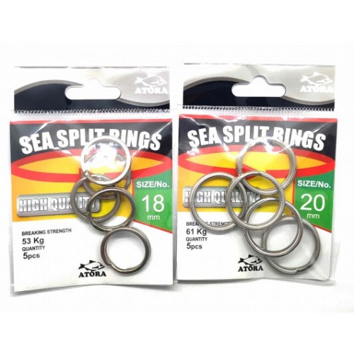 Žiedeliai Atora Sea Split Rings 5 vnt